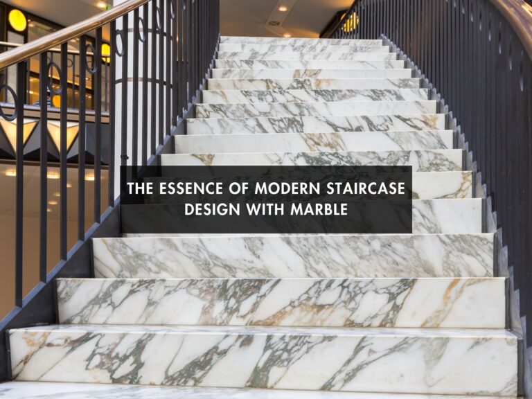 The Essence of Modern Staircase Design with Marble