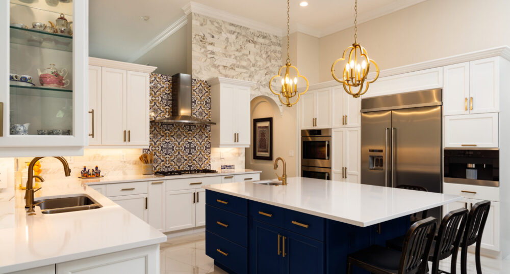 Creative granite installations in a modern home from a top granite store in Frisco Texas