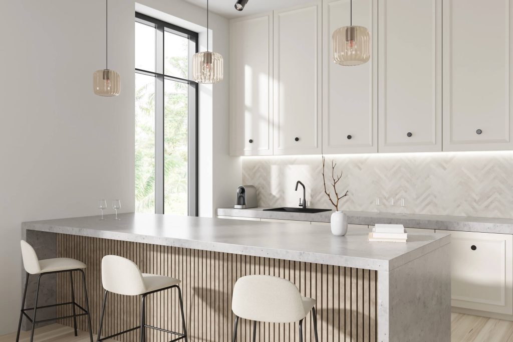 Well-maintained quartz countertop enhancing durability in a Frisco TX commercial building