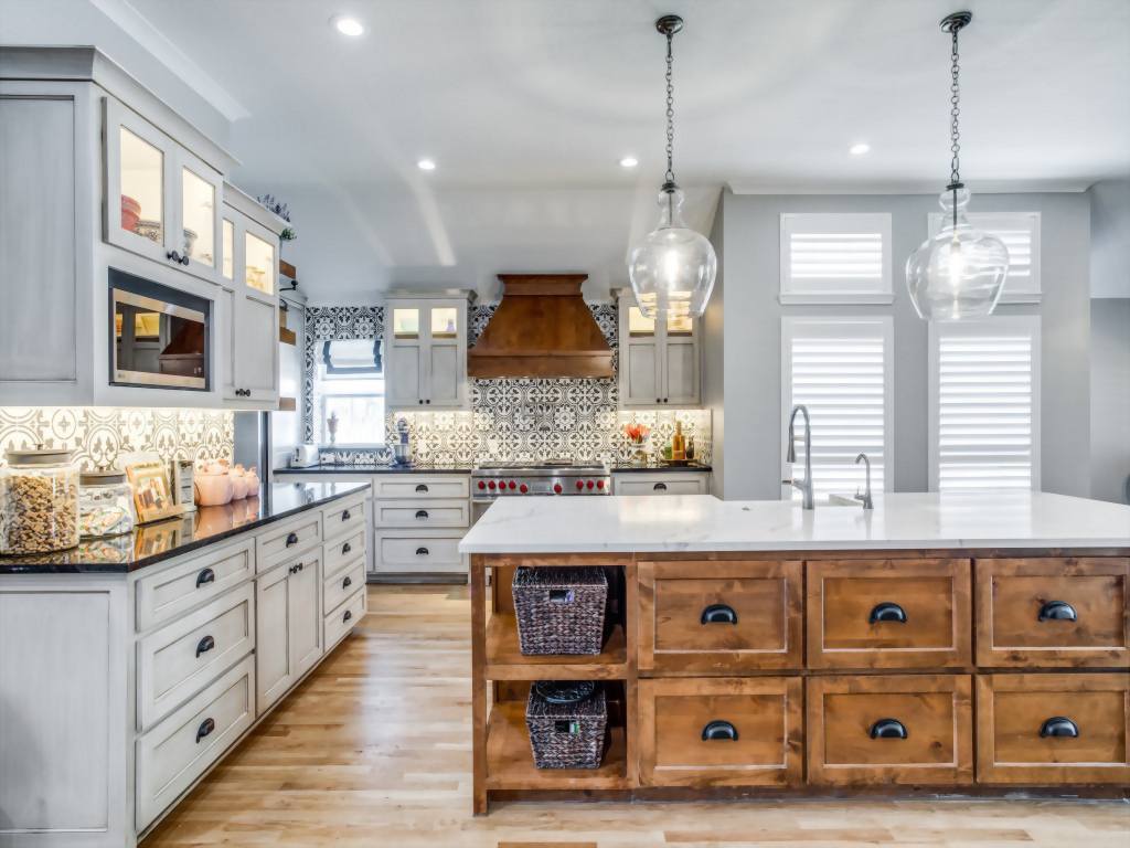 Custom wooden cabinets installed in a home in Frisco Texas adding value and style