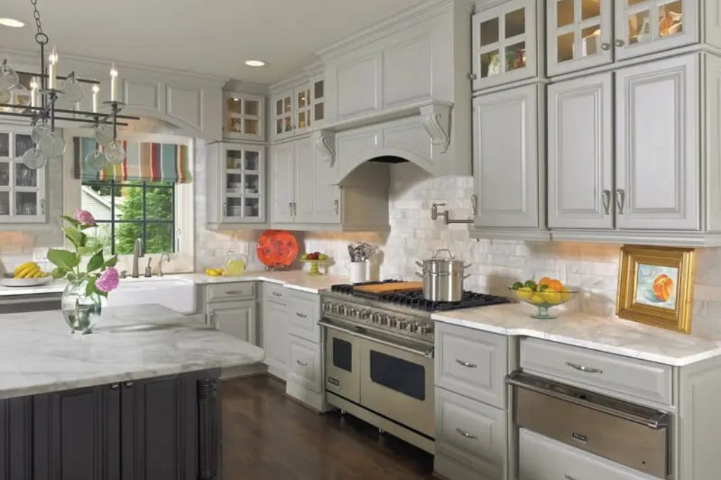 Fully custom cabinets in Frisco TX designed for maximum storage, durability, and luxury aesthetics