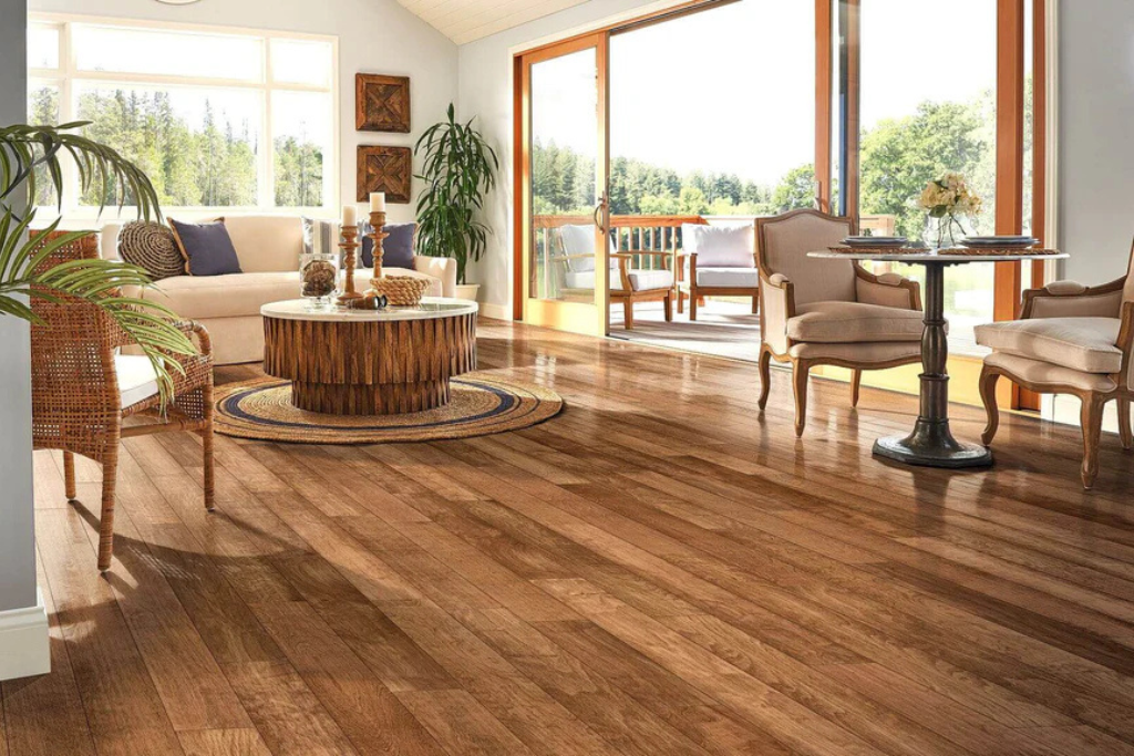 Climate engineered wooden flooring installation in Frisco Texas designed to resist heat and humidity year round