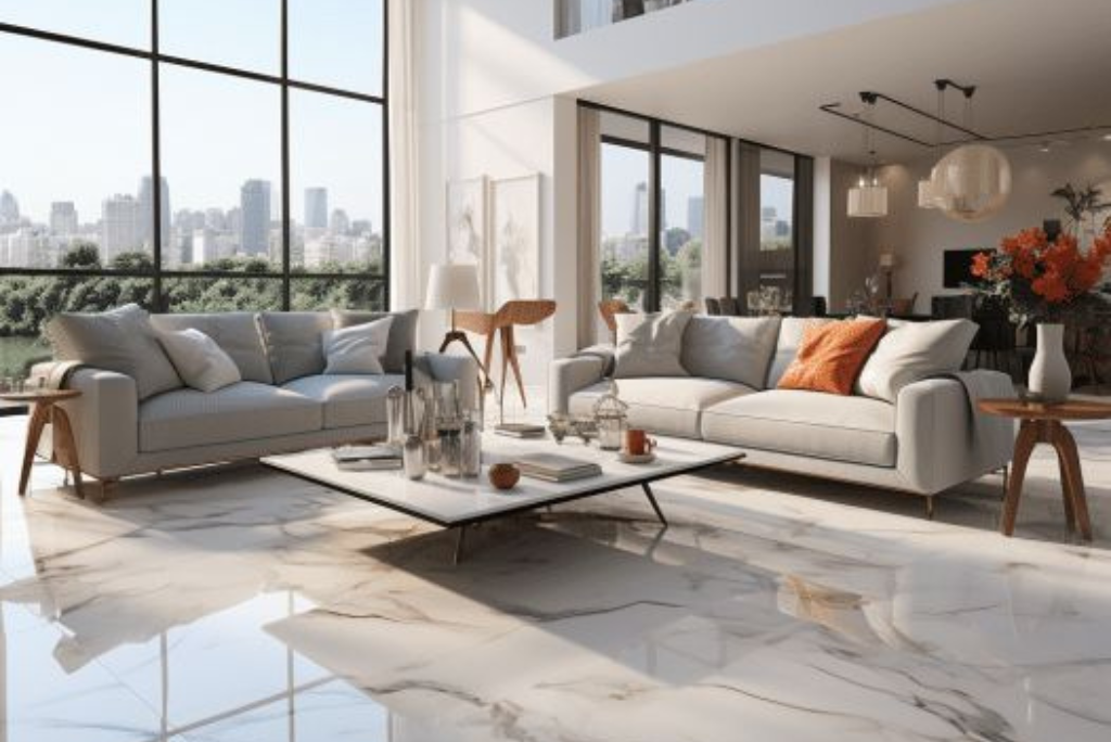 Marble countertop installation process in a Frisco TX kitchen showing luxury marble slabs being installed